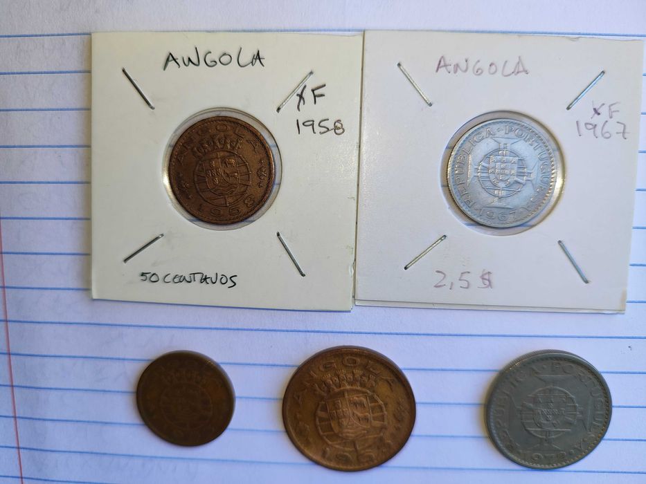 Moedas de Angola para venda em conjunto por 7€