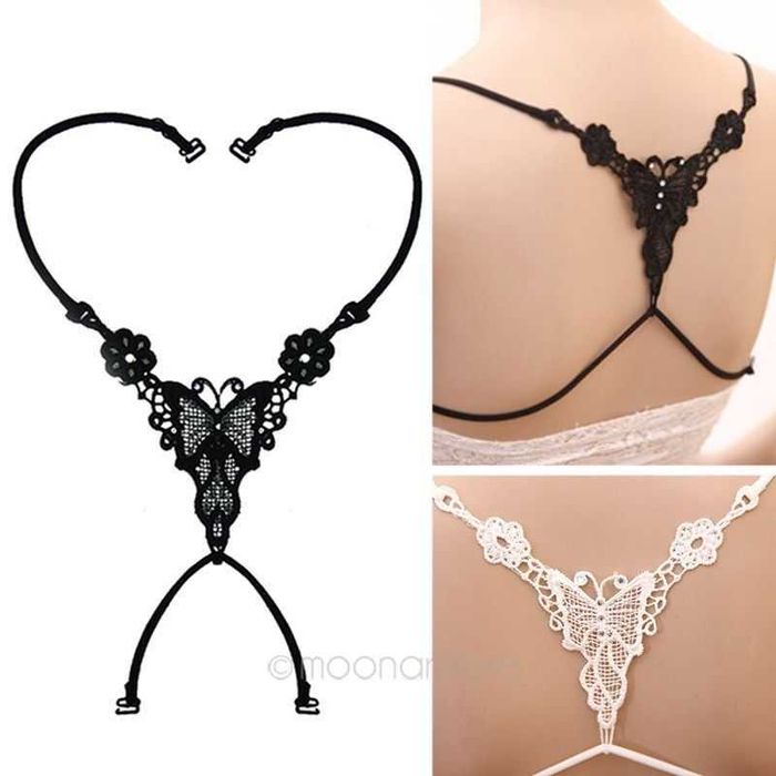 З'ємні бретелі з мереживною вставкою Метилик съемные бретельки