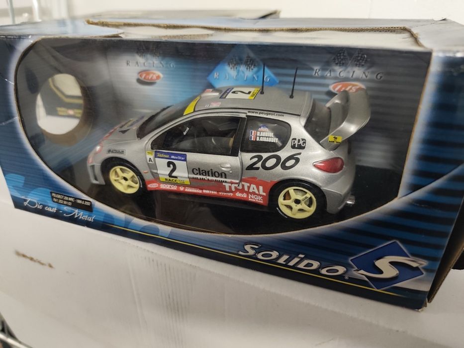 1/18 Peugeot 206 rally WRC sólido carro coleção miniatura