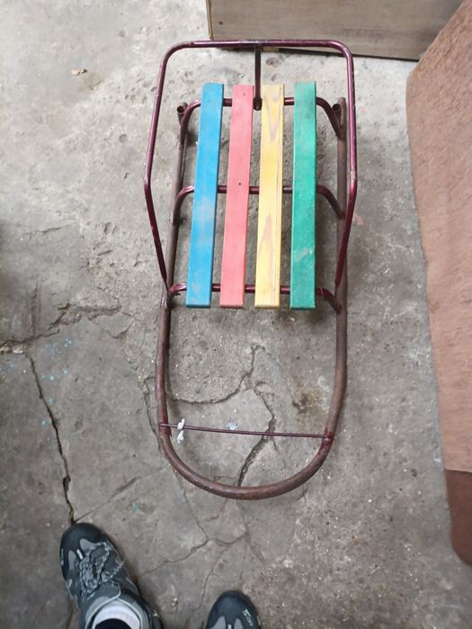 Санки детские со спинкой