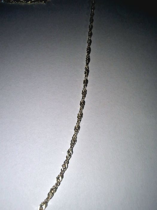 Drobny Srebrny Łańcuszek 50 cm