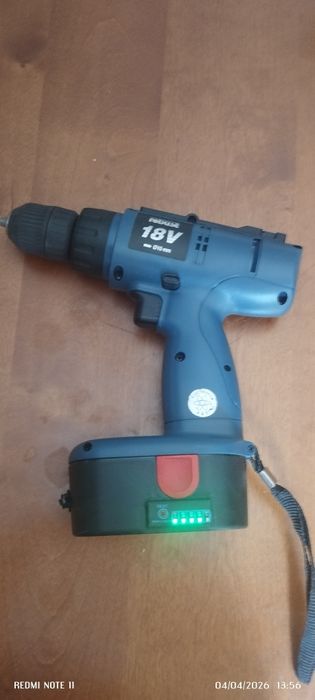 Aparafusadora ROBUSE 18V Cordless Drill convertida para Lítio
