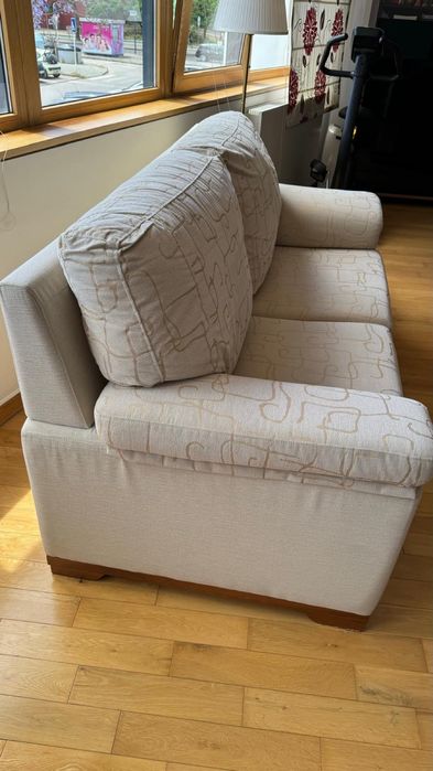 Sofa cama 3 lugares bege