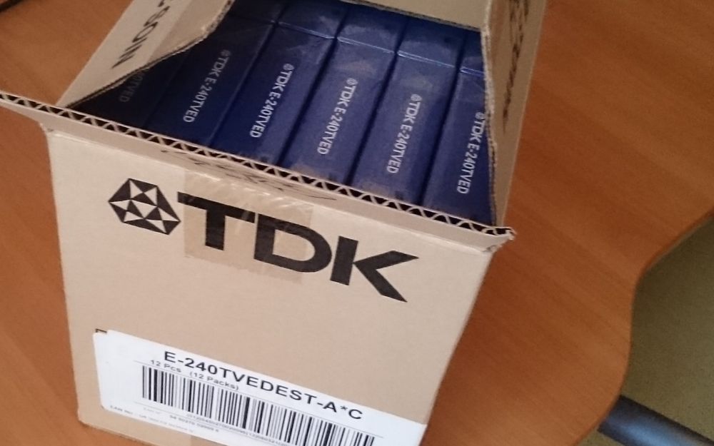 Видеокассеты новые " TDK 240"