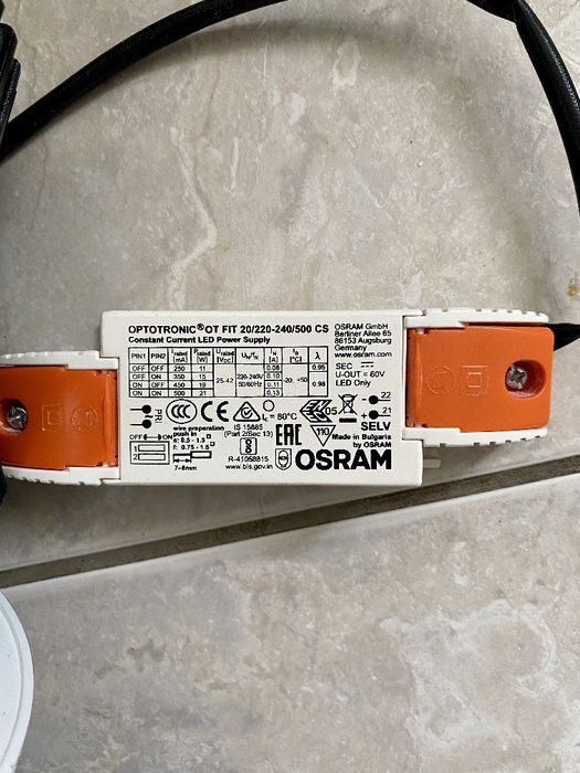 Lampy LED XEBDK-R-LED z przetwornicą  Osram ×7