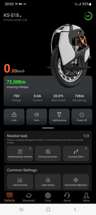 Monocykl elektryczny Kingsong S18
