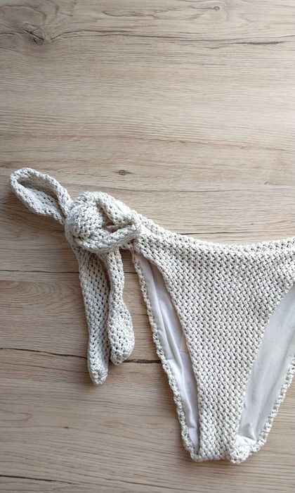 Dół od bikini kremowe