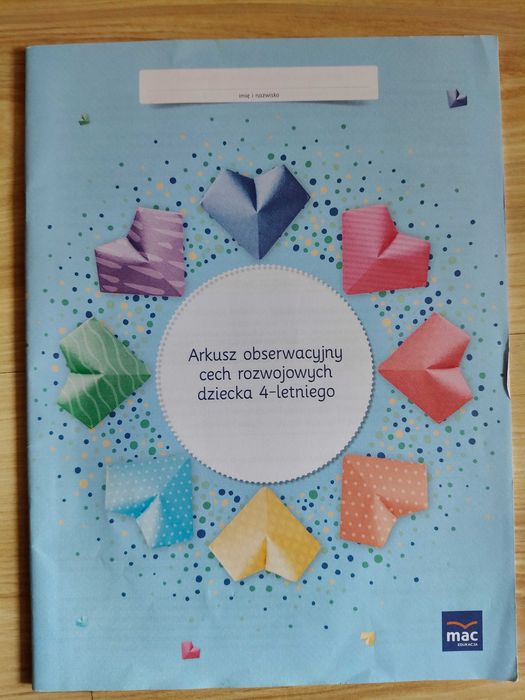 Arkusze obserwacji dziecka 4-letniego 25 sztuk