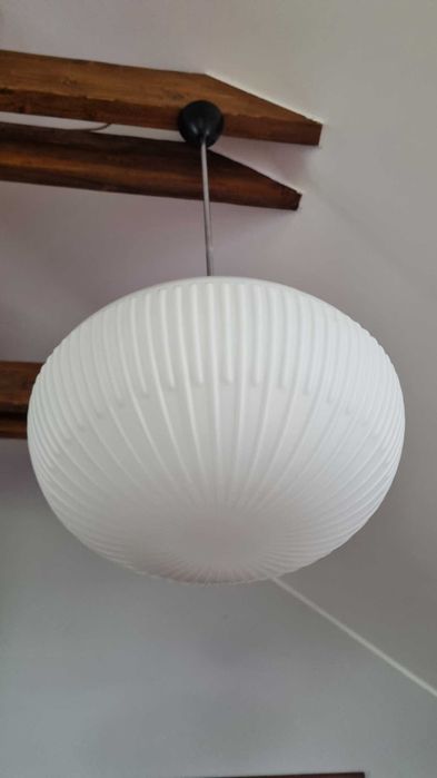 Designerska Lampa Karel Wolf Osvětlovací Sklo Czechosłowacja PRL Retro