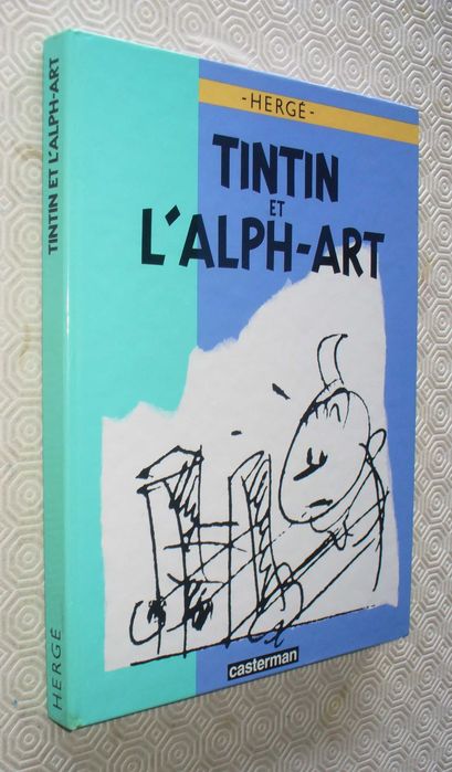 Tintin et l'Alph-Art - Lettrage : Hergé - Mise en couleur
