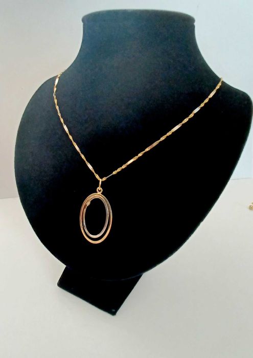 Łańcuszek złoty + zawieszka 14 karat, 585