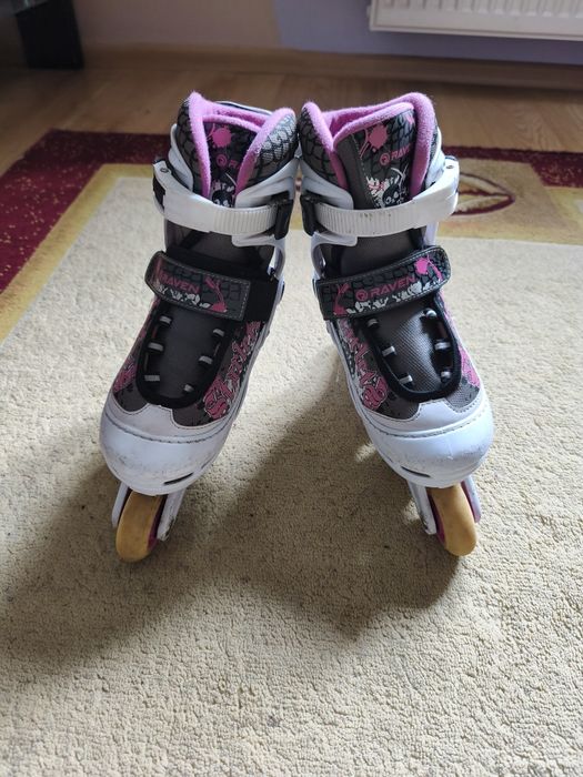 Rolki dziecięce różowe Raven rozmiar s