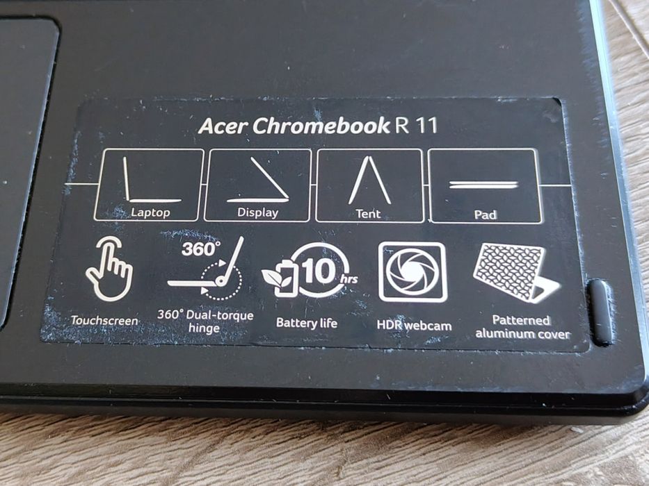 Acer Chromebook R11 N15Q8 4GB/32GB/Chrome OS/Czarny Dotykowy ekran 2w1