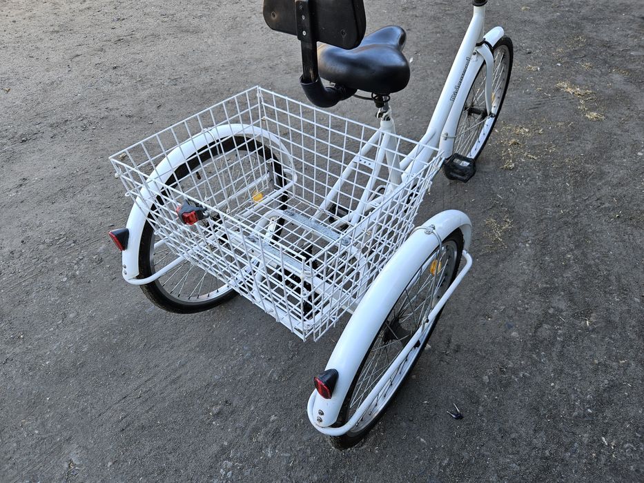 Rower trzykołowy trójkołowy Ridgeyard 24 biały