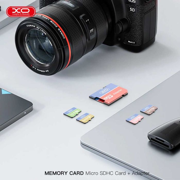 Karta Pamięci XO 64GB microSDXC kl.10 + Adapter Wysoka Wydajność