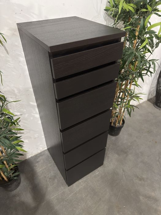 Fajna wysoka komoda z lustrem Ikea Malm super stan dowóz wysyłka