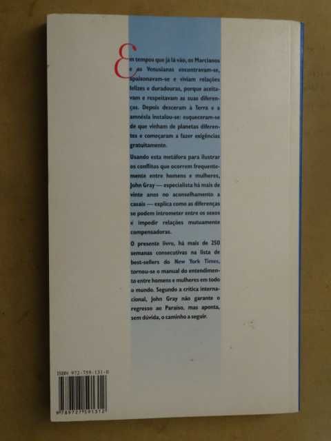 Os Homens São de Marte, as Mulheres de Vénus de John Gray