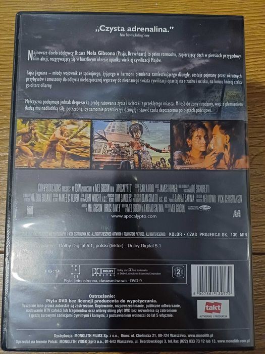 Apocalypto Mela Gibsona  DVD