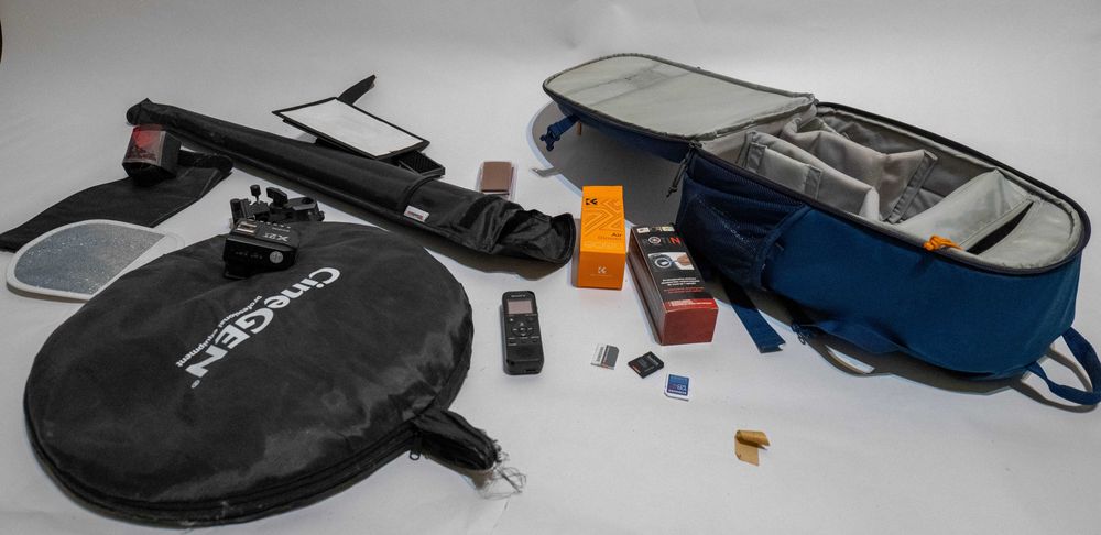 Duży zestaw Foto/Video Lumix S5, Ronin RS3, lampy, statywy, tła i inne