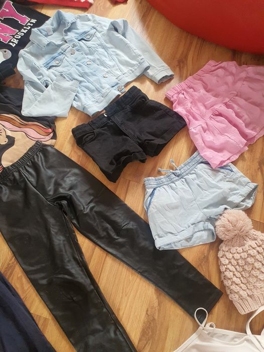 Paka 128-134, bluzy,katana,spodenki
