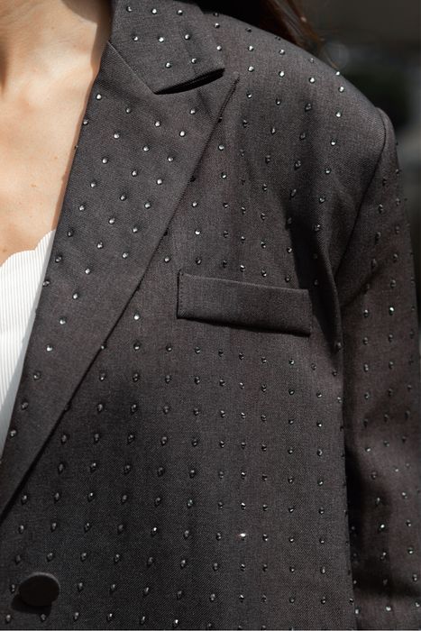Блейзер, пиджак, піджак з камінчиками swarovski