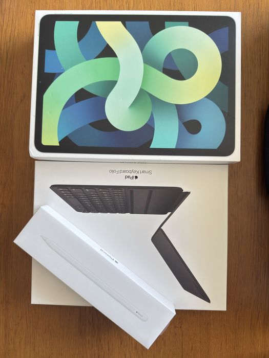iPad Air 4ª Geração 64GB 10.9 + Apple Pencil + Smart Keyboard Folio