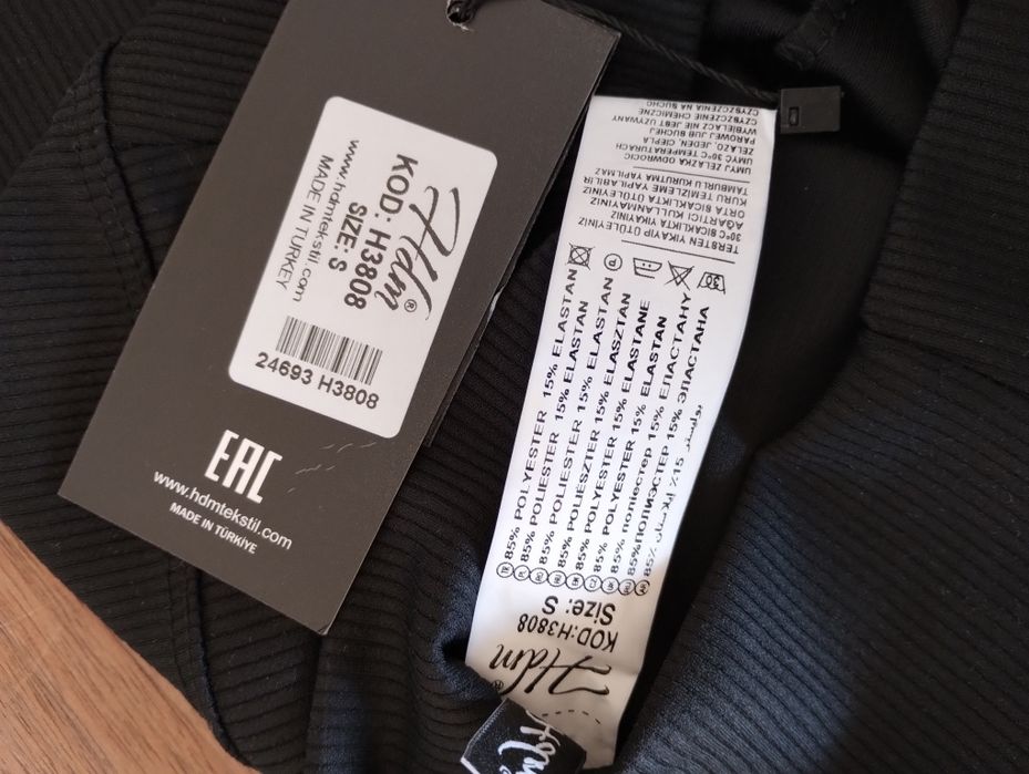 Legginsy w prążek/kolarki/getry