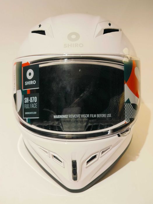 Capacete integral Shiro SH-870 mota scooter novo