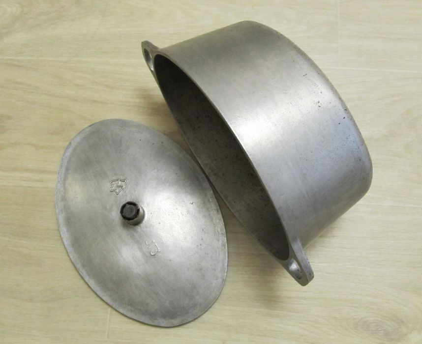 Утятница с крышкой алюминиевая 3 л времен СССР