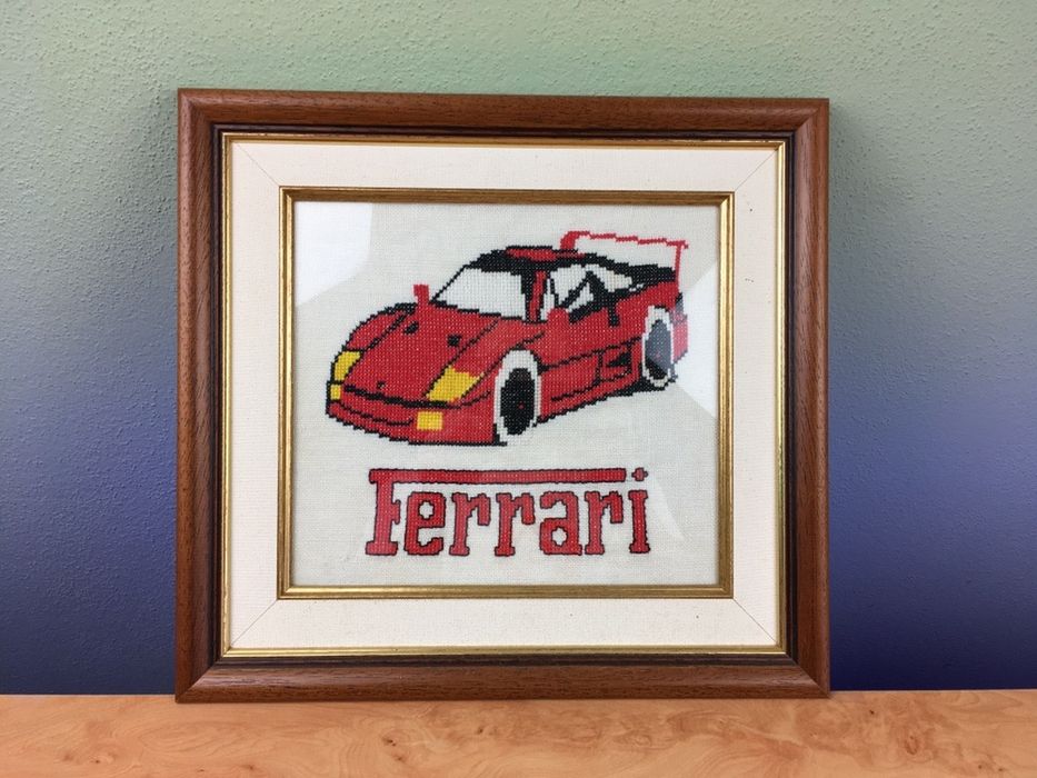 Quadro Ferrari (bordado)