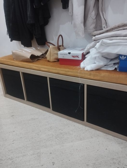Móvel kallax cor bétula IKEA com as caixas incluídas