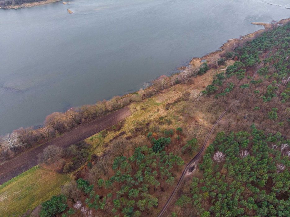 Działka Łęg Witoszyn linia brzegowa Wisły 200m