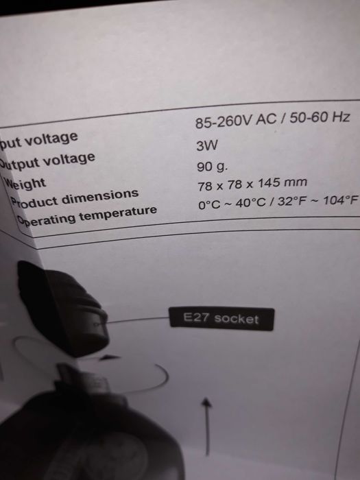 Jagermeister na Prezent Diodowa disco żarówka Kula obrotowa