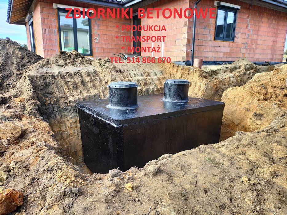 Zbiornik Betonowy Szambo Betonowe Szamba Zbiorniki na Deszczówkę Atest