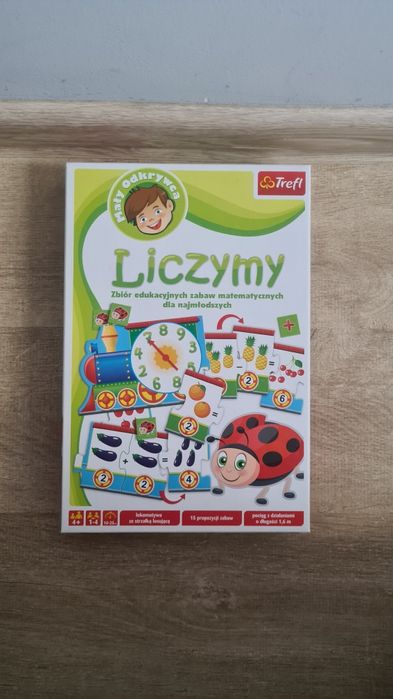 Trefl Liczymy dla dzieci z lokomotywą