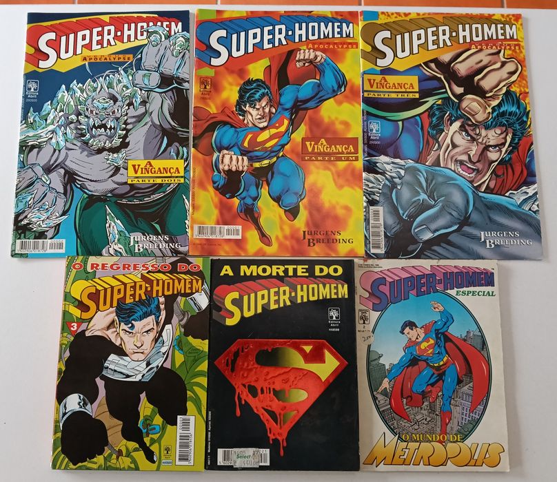 66 Livros Superman, Supermoça, e Superboy da Ebal e da Abril