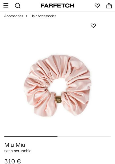 новая резинка ( скранч ) Miu Miu