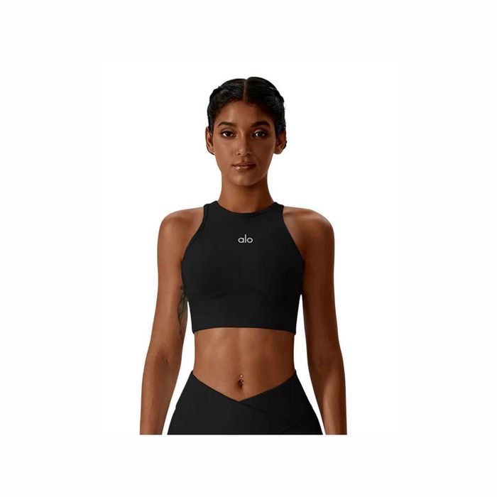 Топ спортивний Alo Yoga Fitness Top Black 833341-BK