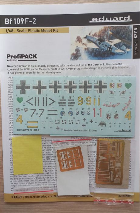 Сборная модель самолета Bf 109F-2, 1/48, Eduard