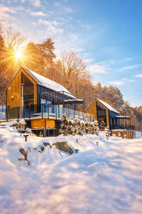 Domki Leśna Enklawa  na Ferie,Sauna,jacuzzi,las,wolne terminy OKAZJA