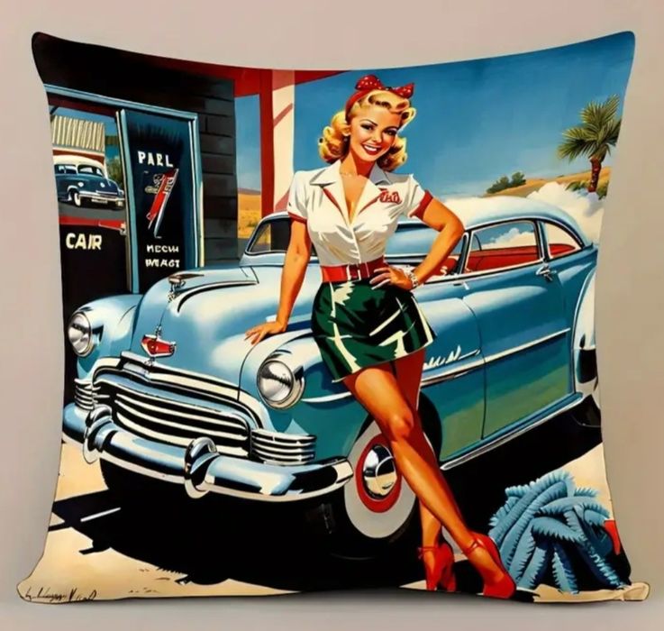 Capa de Almofada Retrô