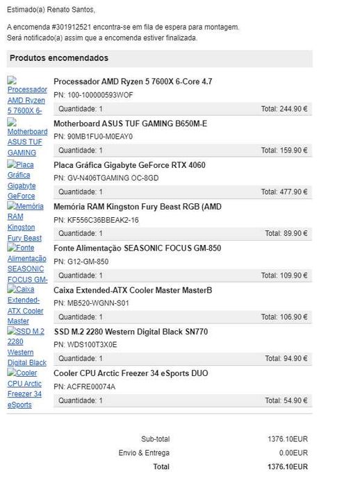 Vendo torre gaming com 2 meses de uso