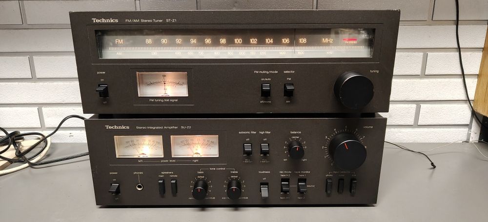 Wzmacniacz, tuner stereo TECHNICS  SU-Z2, ST-Z1. Vintage