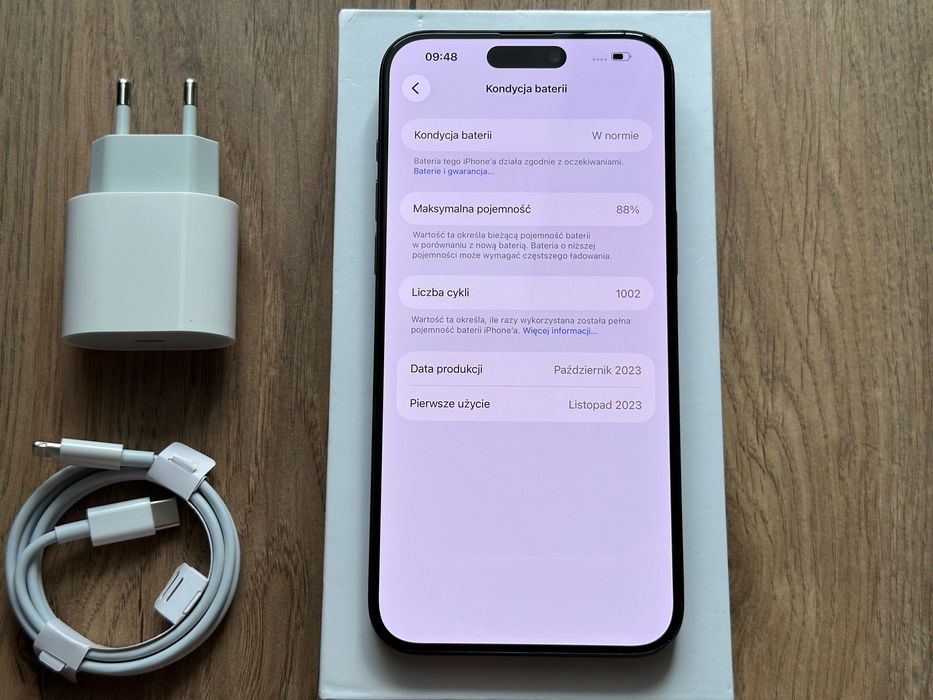 iPhone 15 pro max 256GB stan bardzo dobry 88%