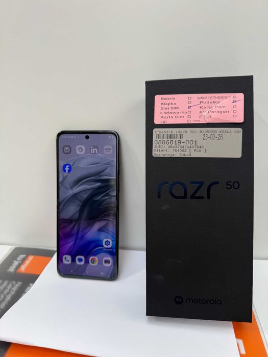 Motorola RAZR 50/ 8GB RAM/256GB 3 Miesiące Gwarancji