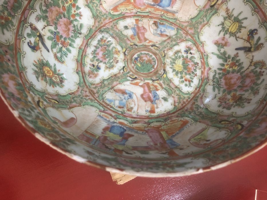 Taca em porcelana mandarim