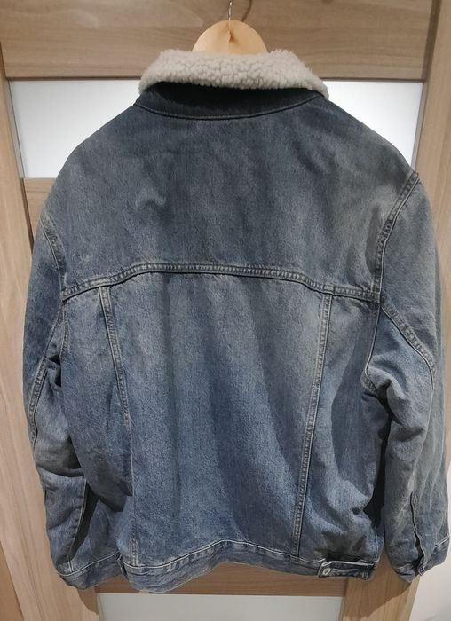 Kurtka jeansowa ocieplana C&A. Kurtka męska dzinsowa.