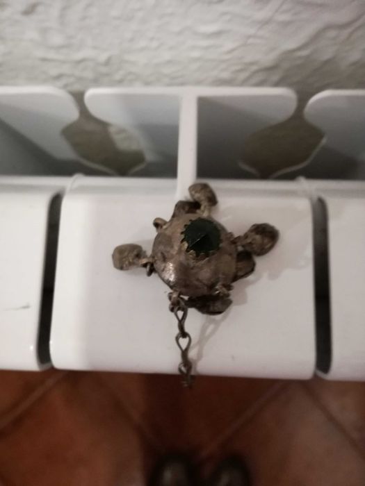 Polvorinho de Couro em Forma de Pêra Sec. XIX (Norte de África)