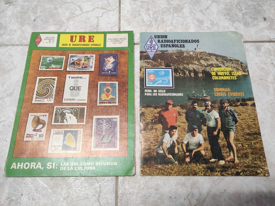 2 Revistas Union de Radioaficionados Españoles 1982-85