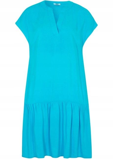 B.P.C sukienka z falbaną niebieska r.42